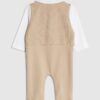 Baby Boys Beige Waistcoat Set