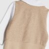 Baby Boys Beige Waistcoat Set