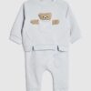 Baby Boys Blue Bear Pocket Sweatshirt Set