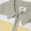 Baby Boys Green Knitted Stripe Polo Shirt Set
