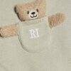 Baby Boys Khaki Bear Pocket Sweatshirt Set