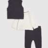 Baby Boys Navy Quilted Gilet Set