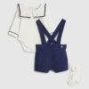 Baby Boys Navy Sailor Collar Short Set