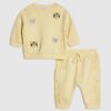 Baby Boys Yellow Character Sweatshirt Set