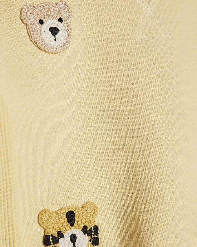 Baby Boys Yellow Character Sweatshirt Set