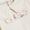 Baby Girl Cream Ditsy Bear Sweatshirt Set