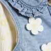 Baby Girls Blue Daisy Gilet Set