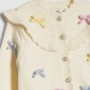 Baby Girls Cream Bow 3D Cardigan Knit Set