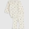 Baby Girls Cream Floral Bodysuit Set
