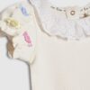 Baby Girls Cream Rosette Bodysuit Set