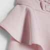 Baby Girls Pink Frill Sleeve Bow Dress Set