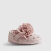 Baby Girls Pink Heart Ballet Pumps