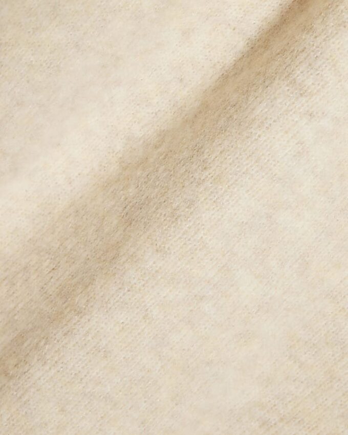Beige Knitted Crew Neck Jumper