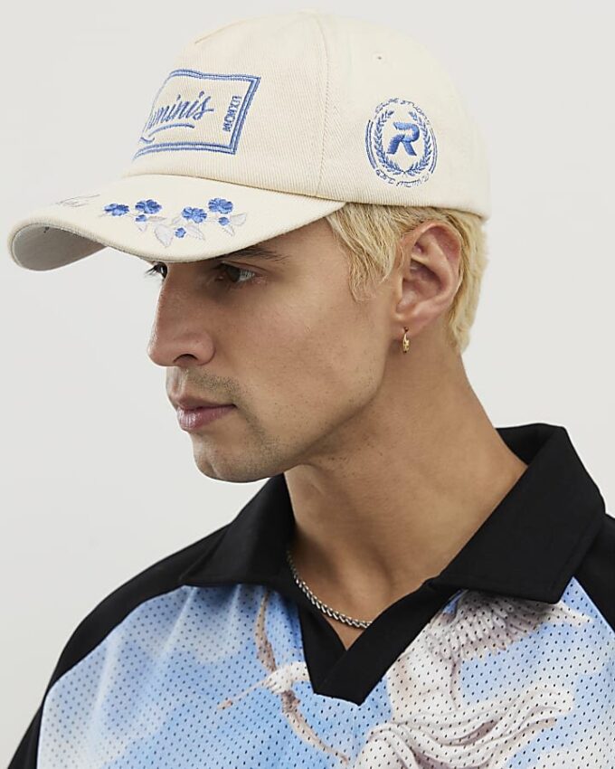 Beige Luminis Floral Cap