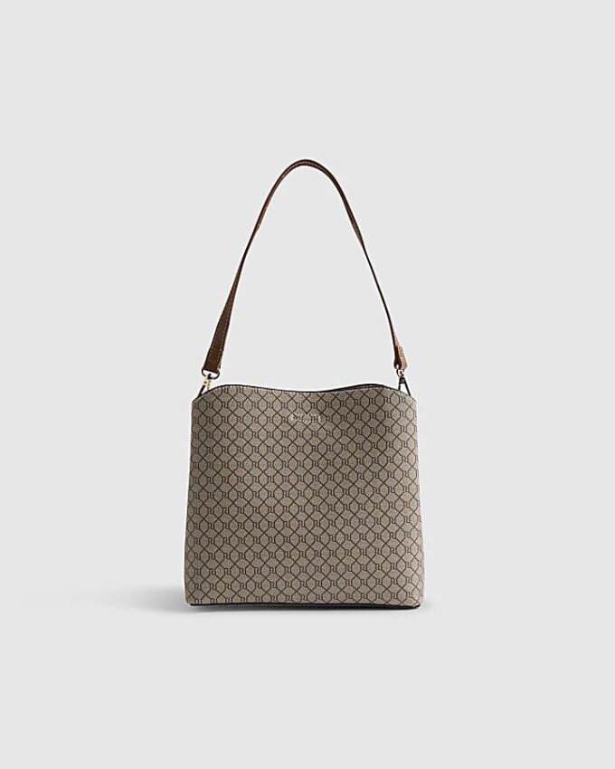 Beige Monogram Bucket Bag Bundle