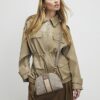 Beige Monogram Crossbody Bag