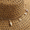 Beige Open Weave Floppy Hat