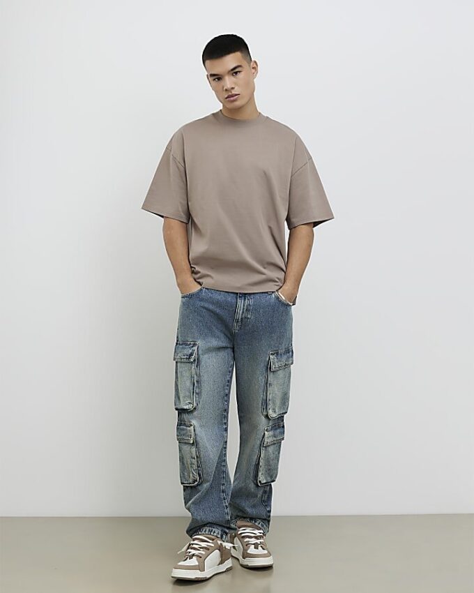 Beige Oversized Fit T-Shirt