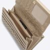 Beige Patent RI Monogram Panelled Purse