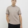 Beige Slim Fit MCMXII Badge T-Shirt