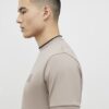 Beige Slim Fit MCMXII Badge T-Shirt