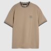 Beige Slim Fit MCMXII Badge T-Shirt