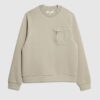 Beige Slim Fit Nylon Sweatshirt