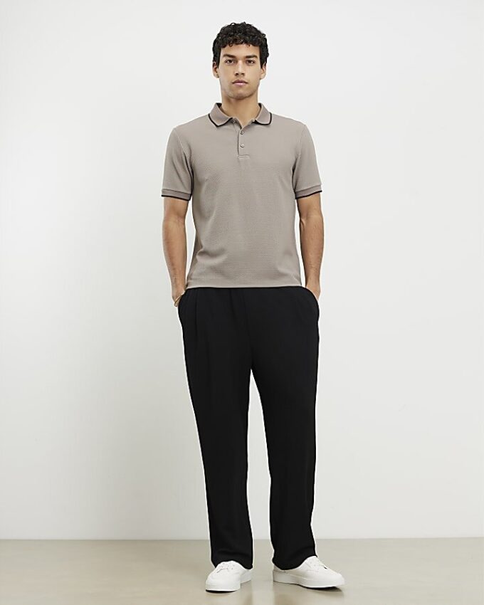 Beige Slim Fit Polo Shirt