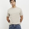 Beige Slim Fit T-Shirt