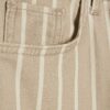 Beige Stripe Wide Leg Jeans