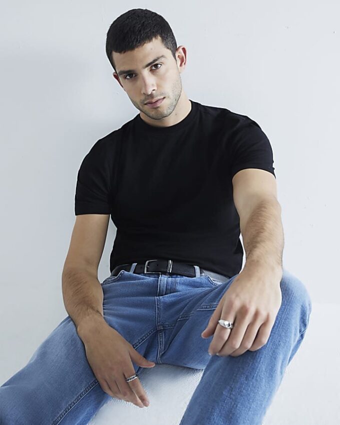 Black 3 Pack Short Sleeve Slim Fit T-Shirt