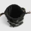 Black 3D Floral Laser Cut Bucket Bag