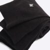 Black 5 Pack Metallic Embroidered RI Socks