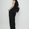 Black Barrel Leg Trousers