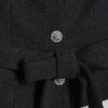 Black Boucle Hybrid Mini Dress