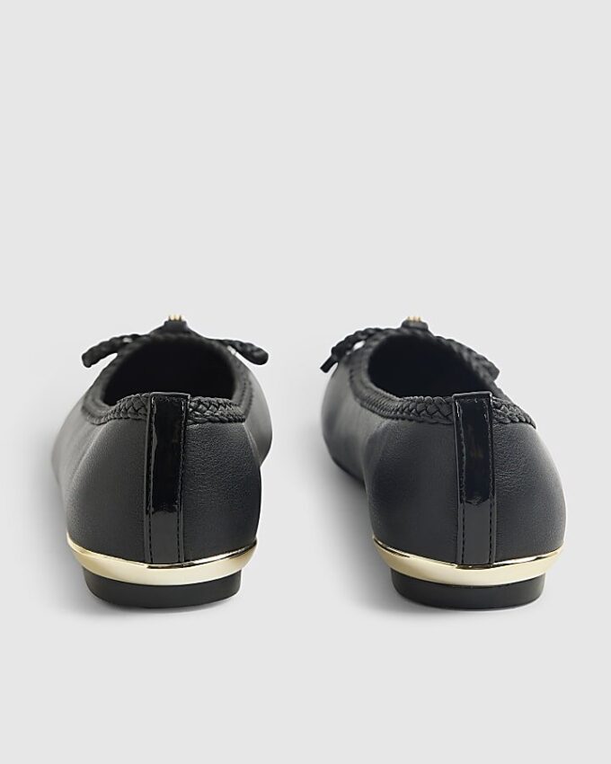 Black Bow Ballet Pumps