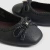 Black Bow Ballet Pumps