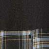 Black Cosy Check Hem Top