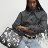 Black Daisy Chain Tote Bag