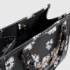 Black Daisy Chain Tote Bag