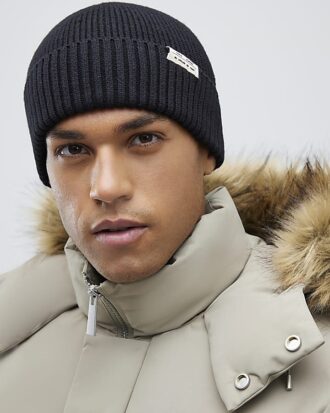 Black Docker Beanie Hat
