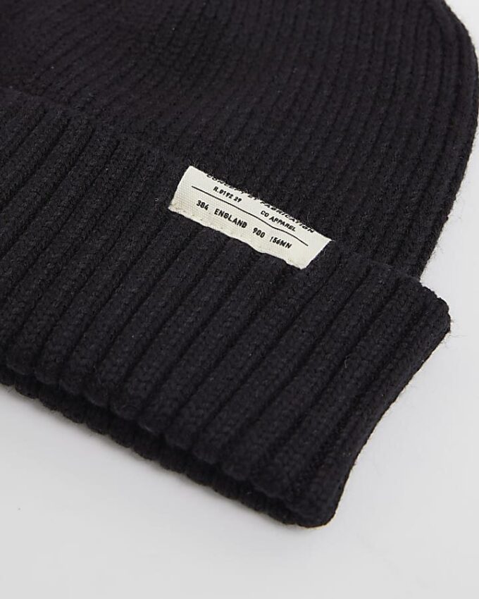 Black Docker Beanie Hat