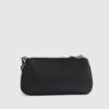 Black Double Compartment Cross Body Bag