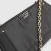Black Double Compartment Cross Body Bag