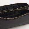Black Double Compartment Cross Body Bag