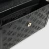 Black Embossed Charm Tote Bag