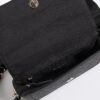 Black Embossed Cherry Charm Cross Body Bag