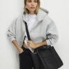 Black Embroidered Tote bag