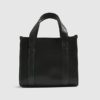 Black Embroidered Tote bag