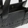 Black Embroidered Tote bag